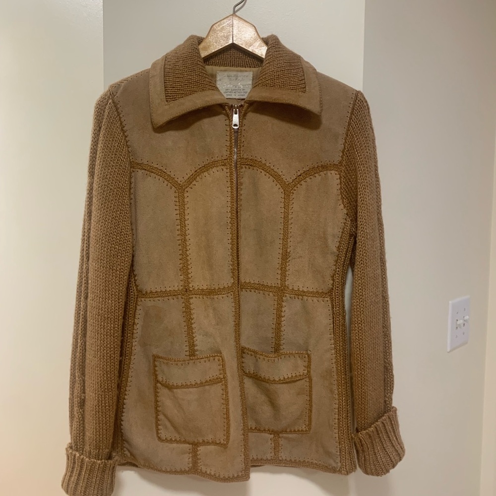 Vintage 1970s Genuine Cowhide Leather Jacket